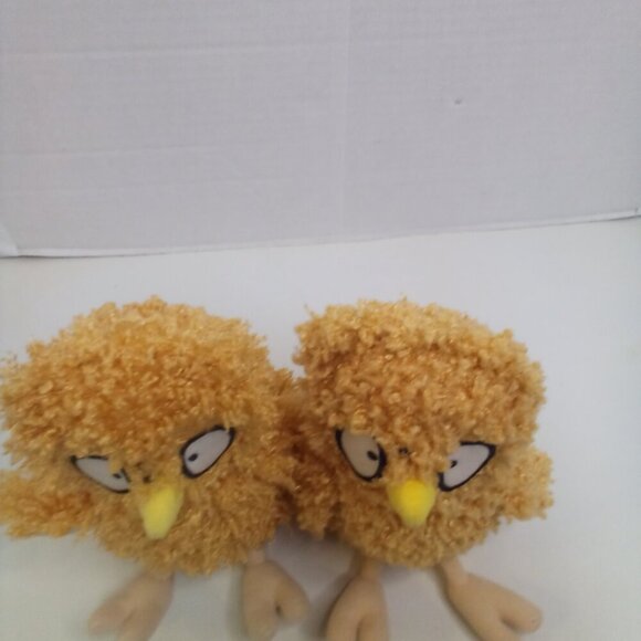 Fiesta Mr Frizzle Plush Chicken NO GLASSES 7.5" Lot of 2 - Picture 7 of 13